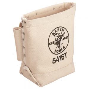 KLEIN TOOLS Canvas Bull Pin/Bolt Bag, Tunnel Loop-5416T