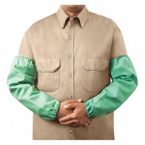 Steiner 9 oz Flame Resistant Weldlite Cotton Sleeves- 18″- Green - Safety and Industrial Supply in Alabaster Alabama