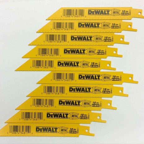 Dewalt 6″ X 18 TPI Bi-metal Reciprocating Saw Blades - Indistrial Supplies in Alabama